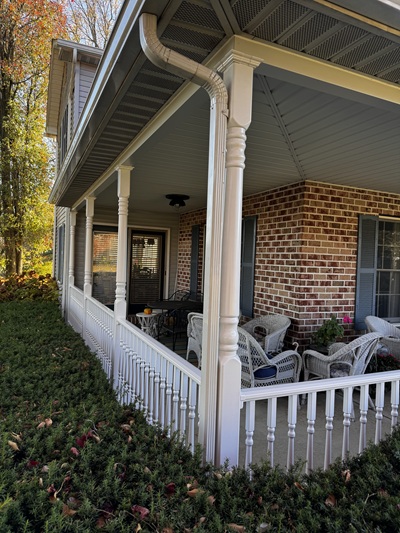 Oustide view of new porch in Bethlehem PA